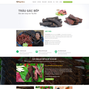 Theme WordPress thịt trâu gác bếp, bò một nắng