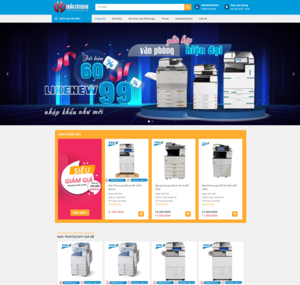 Theme wordpress bán máy photocopy 7