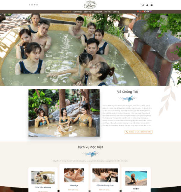 Theme wordpress khu du lịch sinh thái