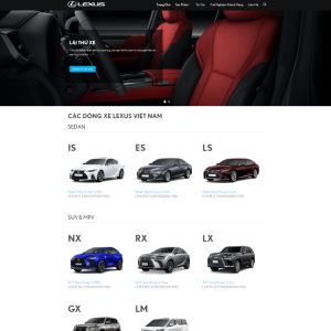 Theme wordpress bán xe ô tô lexus