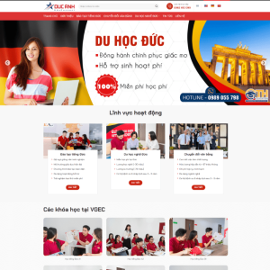 Theme wordpress du học đức