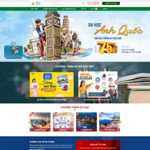 Theme WordPress du học quốc tế