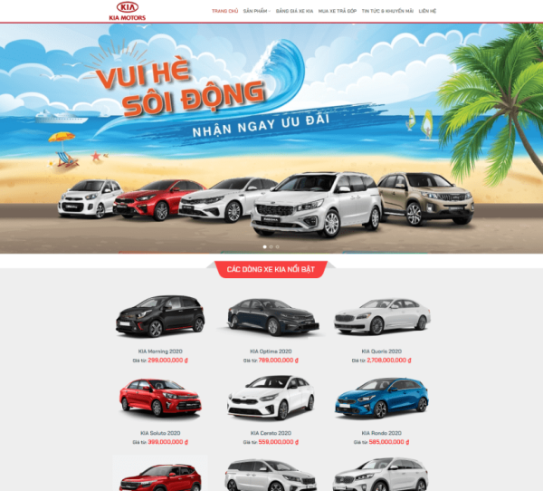Theme WordPress Bán Xe Ô Tô Kia: Giá Rẻ, Đẹp và Chuẩn SEO