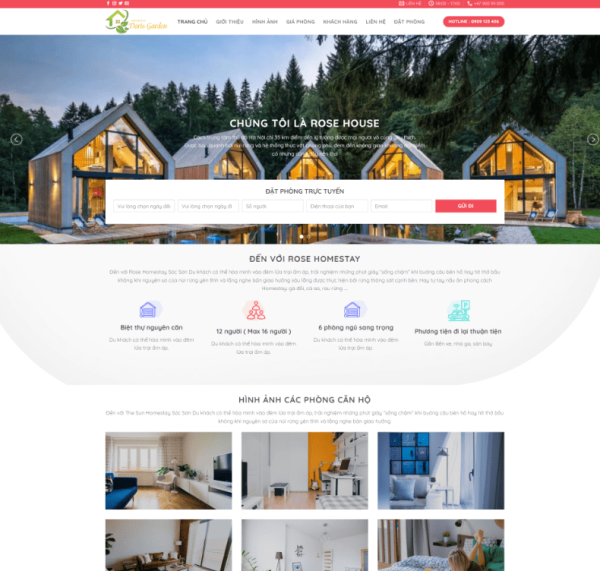Theme WordPress Khách Sạn 3