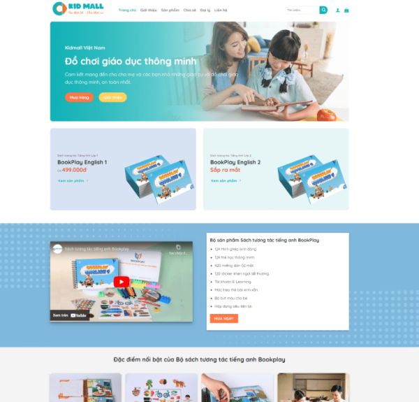 Theme wordpress đồ chơi giáo dục thông minh