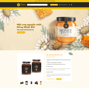 Theme wordpress bán mật ong 1