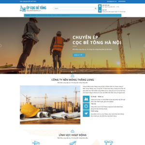 Theme wordpress công ty xây dựng ép cọc bê tông
