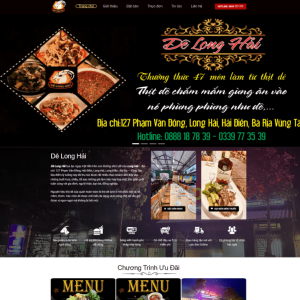 Theme wordpress nhà hàng dê