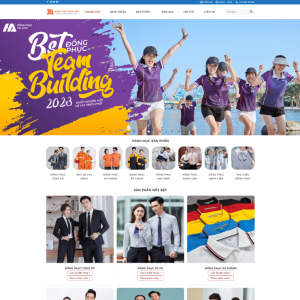 Theme wordpress xưởng may đồng phục