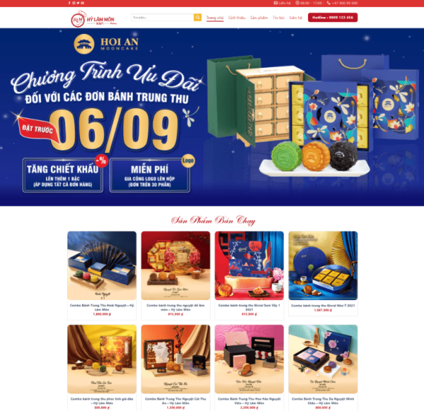 Theme wordpress bán bánh trung thu 2