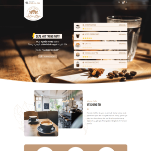 Theme wordpress quán cafe trà sữa