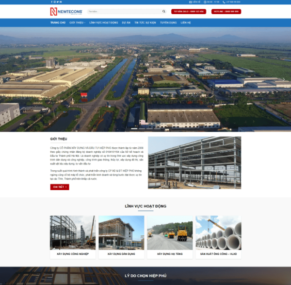 Theme wordpress công ty xây dựng 1