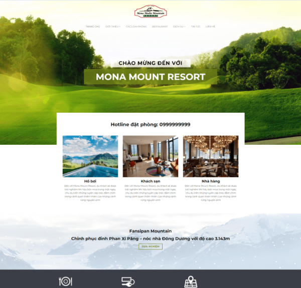 Theme wordpress resort 1