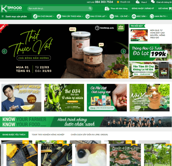 Theme wordpress thực phẩm nông sản 5