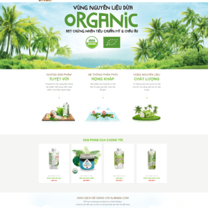 Theme wordpress nước dừa