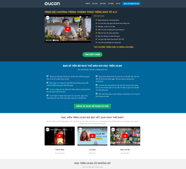 Theme wordpress bán khóa học 1