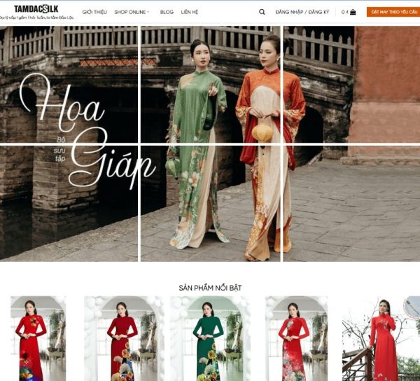 Theme wordpress bán áo dài