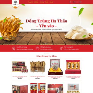 Theme wordpress bán yến sào 1