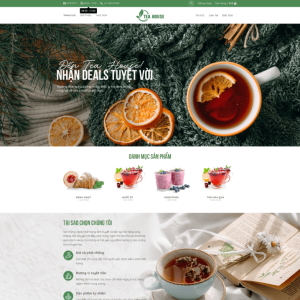 Theme wordpress bán trà sữa, trà xanh 5