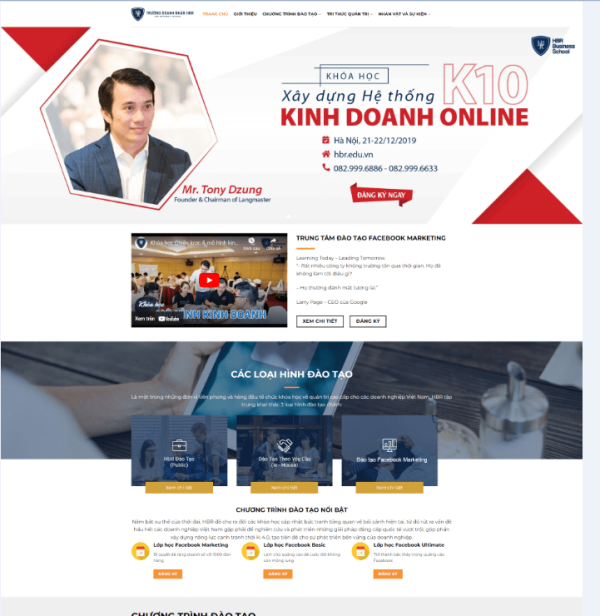 Theme WordPress Khóa Học 3