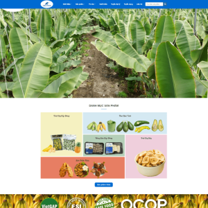 Theme wordpress nông sản – Nông trại chuối