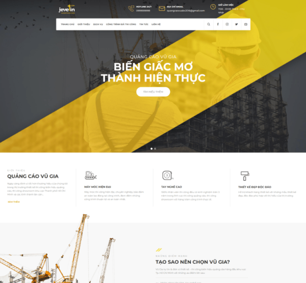 Theme wordpress giới thiệu công ty xây dựng 5
