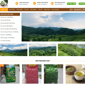 Theme wordpress bán trà xanh 3