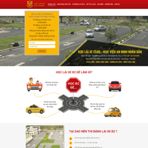 Theme wordpress trung tâm dạy lái xe