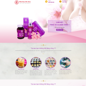 Theme wordpress thực phẩm chức năng nâng ngực