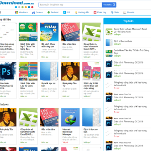 Theme wordpress web download tài liệu