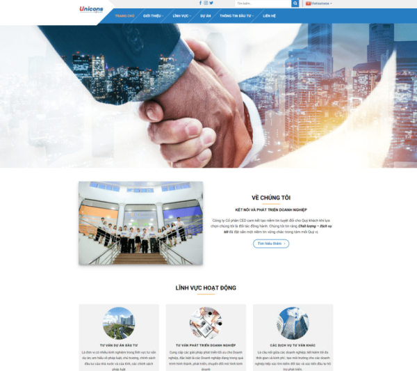 Theme wordpress giới thiệu công ty xây dựng 4
