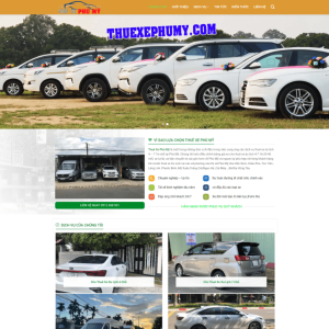 Theme WordPress cho thuê xe phú mỹ nhẹ chuẩn seo