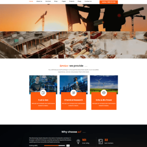 Theme wordpress giới thiệu công ty xây dựng