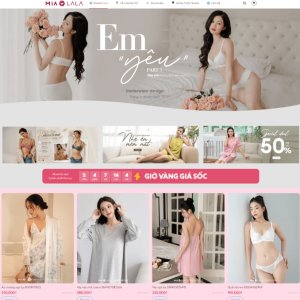 Theme wordpress bán đồ thời trang váy ngủ đồ lót