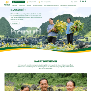 Theme wordpress bán thực phẩm chức năng cao cấp Hanuti
