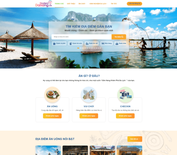 Theme review địa điểm ăn uống, du lịch vui chơi đẹp
