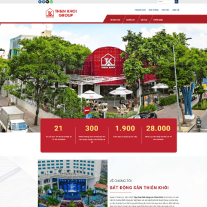 Theme wordpress bất động sản giống Thiên Khôi