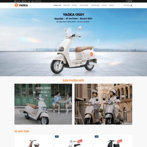Theme wordpress của hàng bán xe đạp điện, xe máy điện