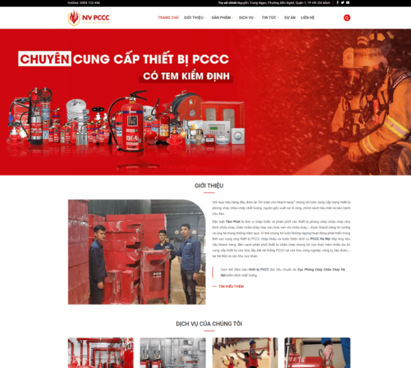 Theme wordpress phòng cháy chữa cháy