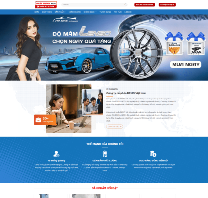 Theme wordpress cửa hàng bán phụ tùng và thiết bị xe máy