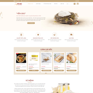 Theme wordpress công ty bán yến xào 4