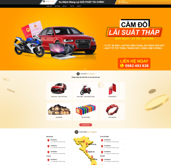 Theme wordpress công ty cầm đồ 01