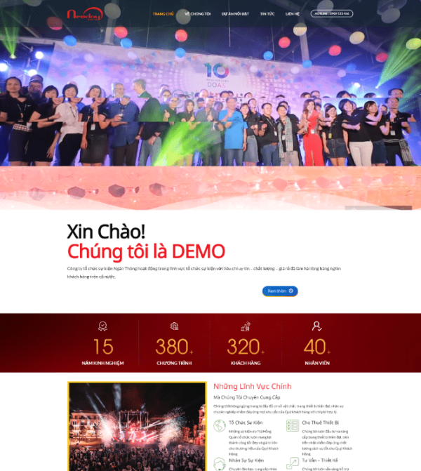 Theme wordpress công ty tổ chức sự kiện