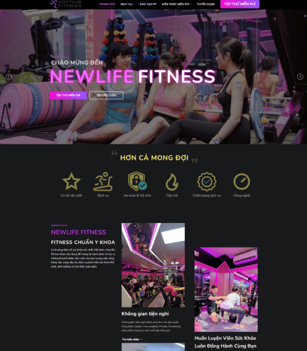 Theme wordpres phòng tập GYM Fitness 4