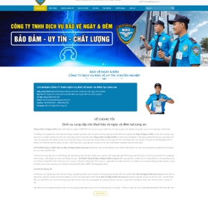 Theme wordpress dịch vụ bảo vệ 3