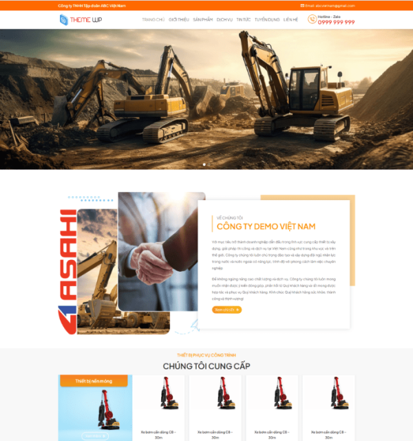 Theme wordpress xe cơ giới