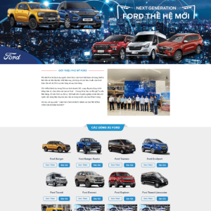 Theme wordpress bán xe ford 1