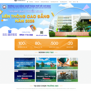 Theme wordpress trường học dạy nghề