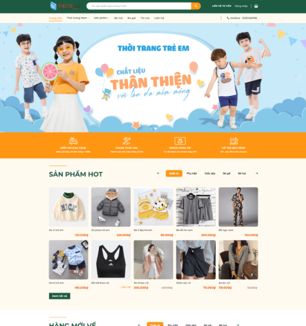 Theme WordPress Thời Trang Trẻ Em 47