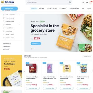 Theme WordPress Elementor thương mại điện tử mẫu số 2